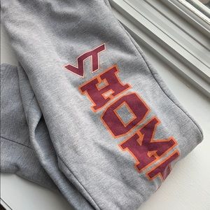 gray Virginia Tech sweatpants never worn
